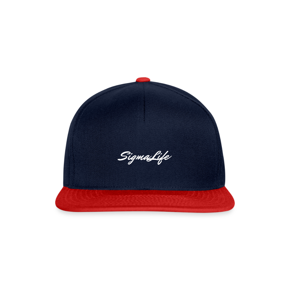 SigmaLife Hat. - navy/red