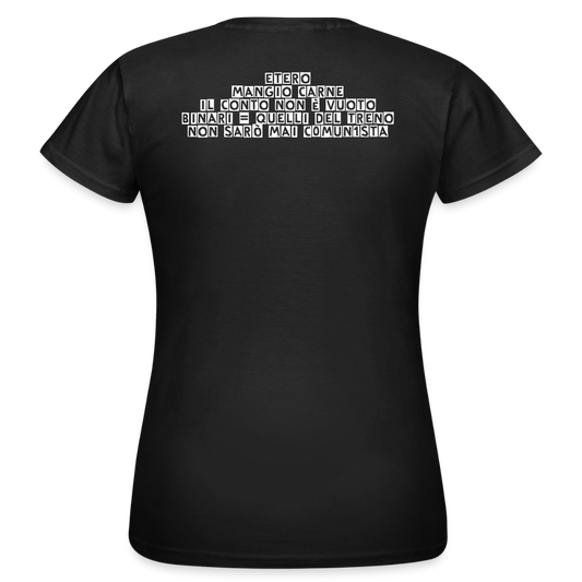 Women's T-Shirt (binari = quelli del treno) - black