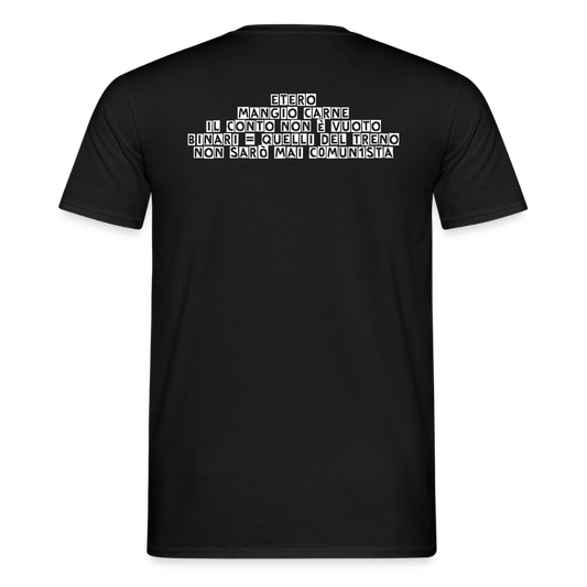 SigmaLife T-Shirt Uomo (Mangio Carne trend) - black