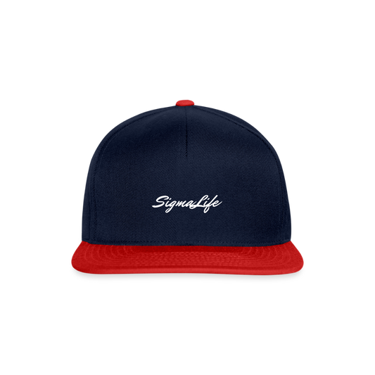 SigmaLife Hat. - navy/red